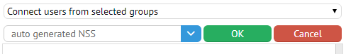 Connect users from selected groups