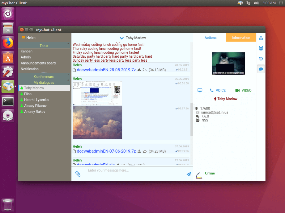 Enjoy MyChat enterprise messenger on Ubuntu