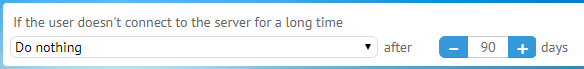 MyChat actions with users who have not been connected to MyChat for a long period