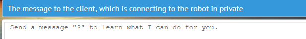 MyChat Server bot hello