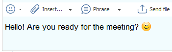 Changing text to emoticons in MyChat Client
