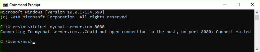 telnet-error